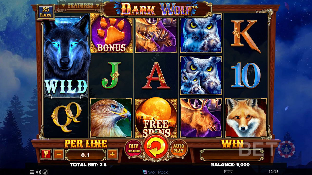 Ulasan Serigala Gelap oleh BETO Slots