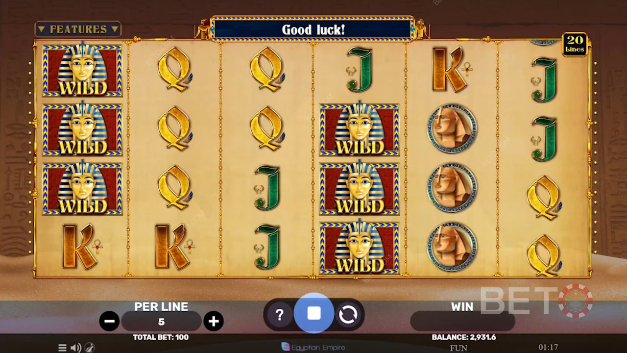 Ulasan Egyptian Sands oleh BETO Slots