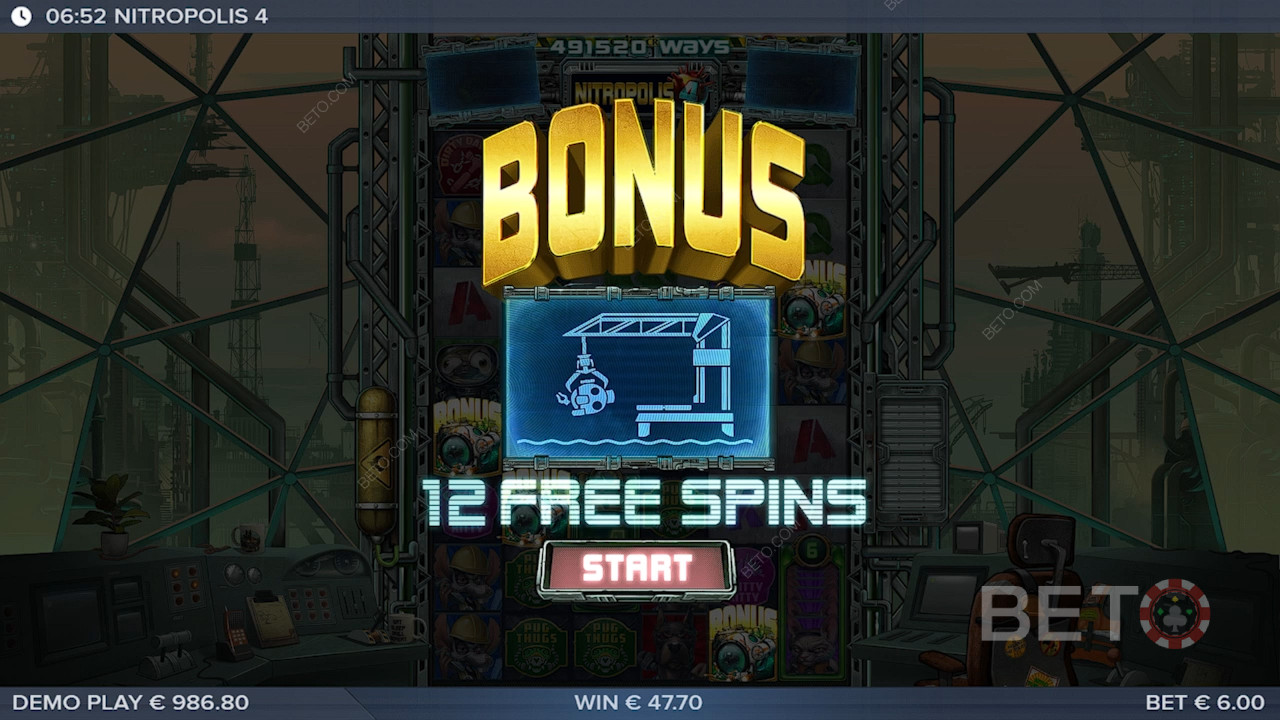 Menangkan 50,000x taruhan Anda di Mesin Slot Nitropolis 4!