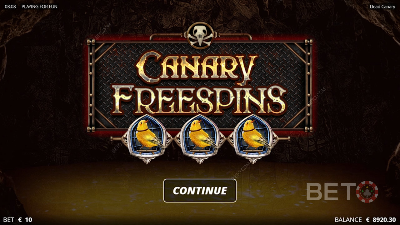 Canary Free Spins adalah fitur paling kuat dari permainan kasino ini