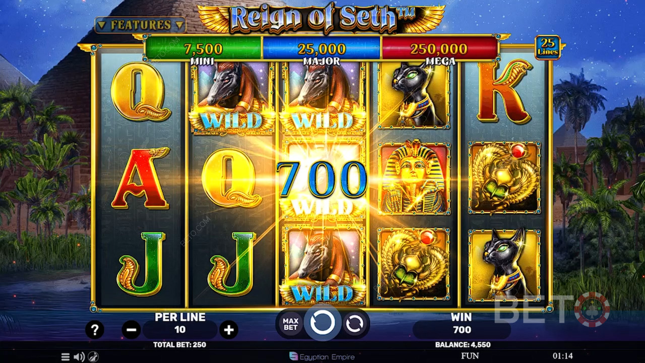 Review Reign of Seth oleh BETO Slots