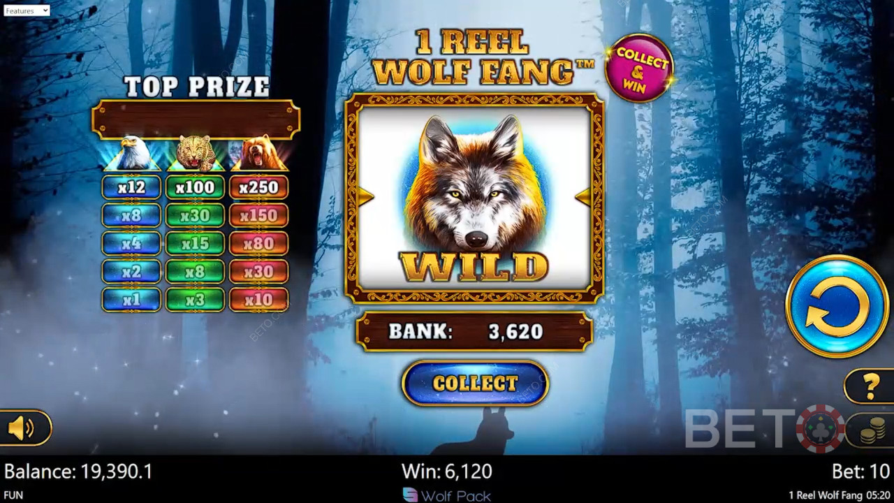 1 Gulungan Wolf Fang Ulasan oleh BETO Slots