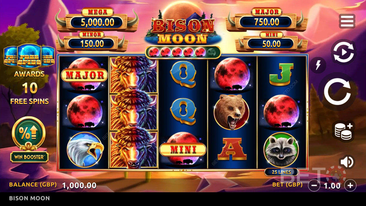 Ulasan Bison Moon oleh BETO Slots