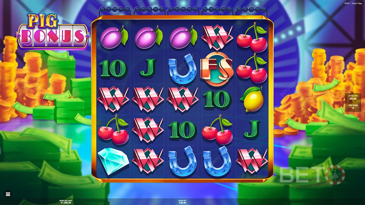 Menangkan 7,500x taruhan Anda di Slot Online Magic Piggy!