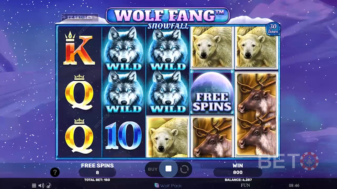 Wolf Fang Ulasan Hujan Salju oleh BETO Slots