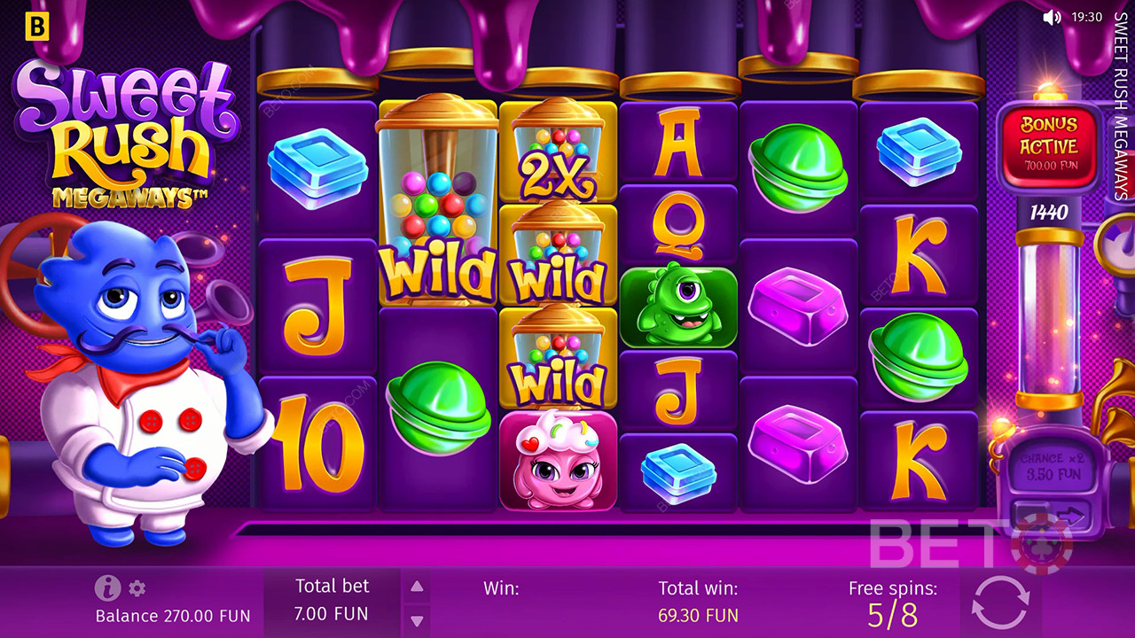 Ulasan Sweet Rush Megaways oleh BETO Slots