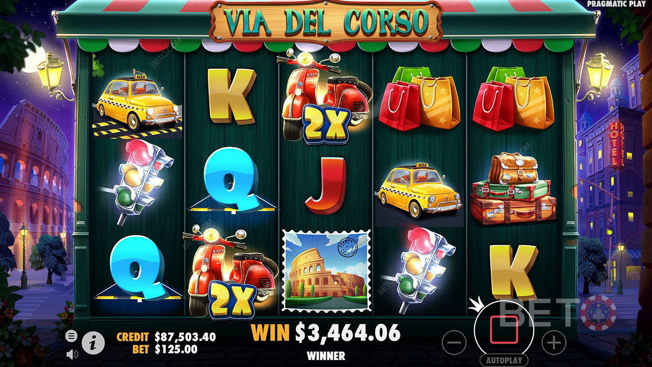 Ulasan Via Del Corso oleh BETO Slots