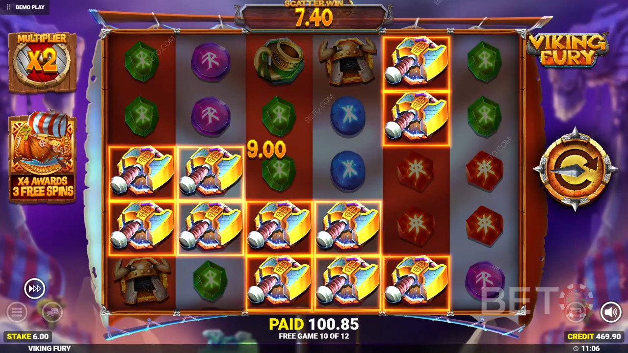 Menangkan 10,000x taruhan Anda di Slot Online Viking Fury Spinfinity!