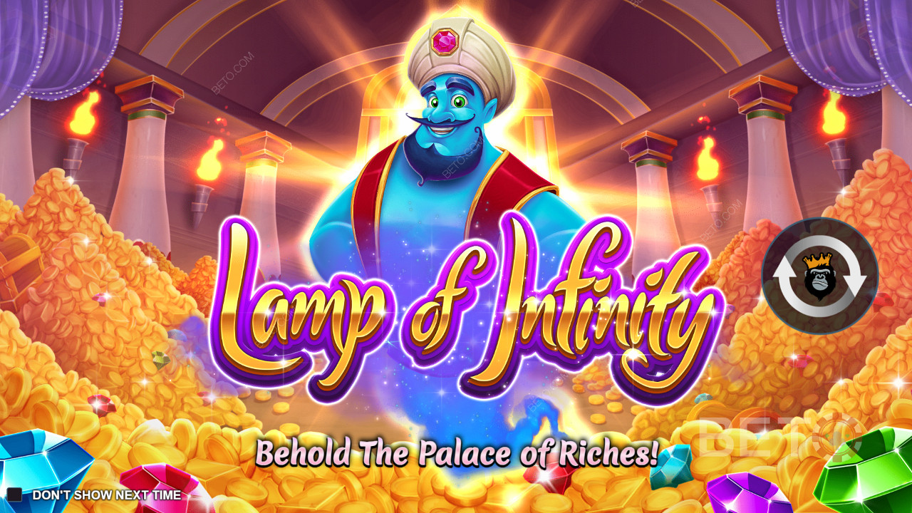 Minta jin untuk memenuhi keinginan Anda di slot online Lamp of Infinity