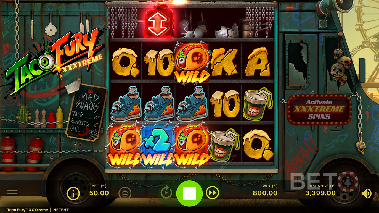 Ulasan Taco Fury XXXtreme oleh BETO Slots