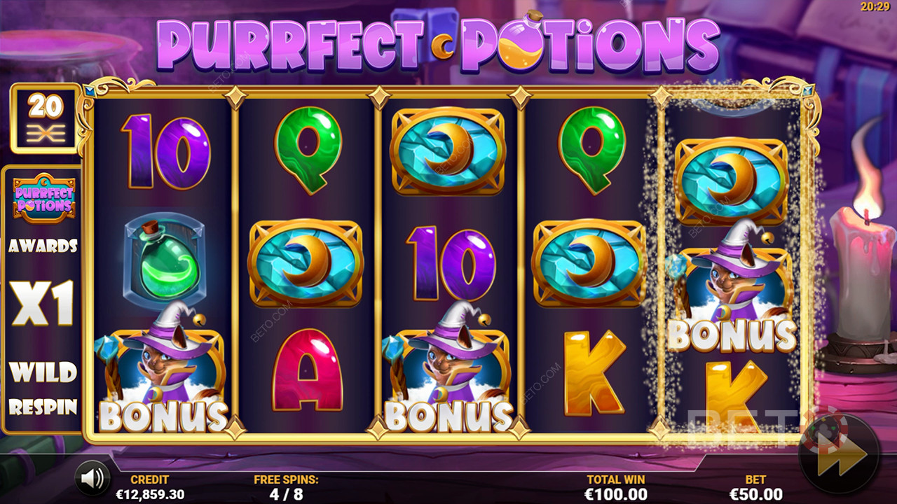Ulasan Ramuan Purrfect oleh BETO Slots