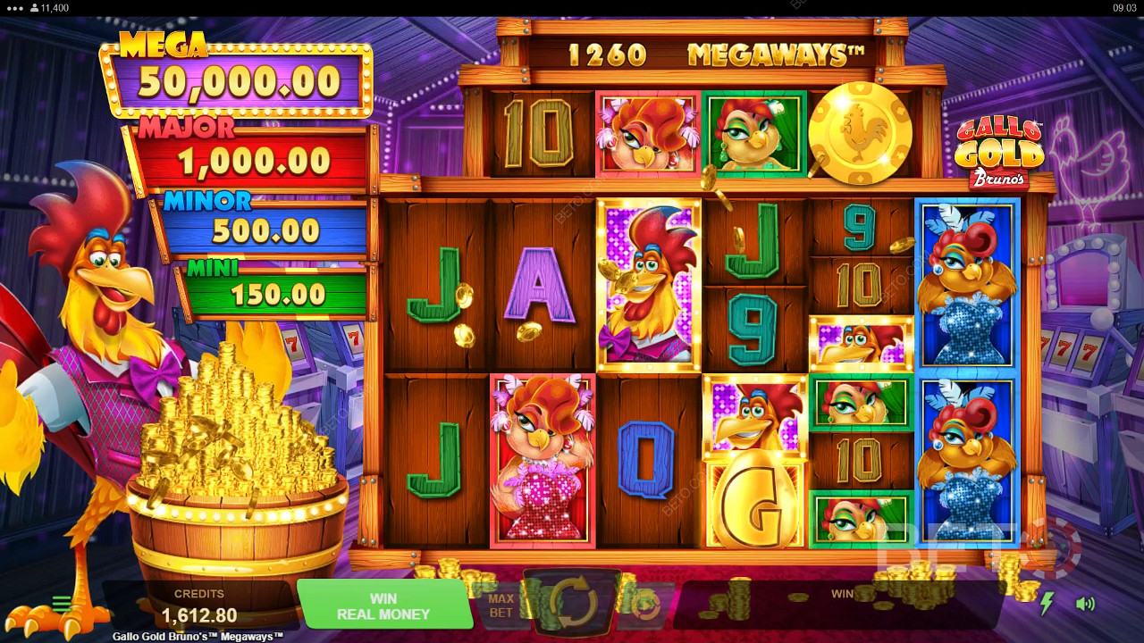 Gallo Gold Bruno's Megaways Main Gratis