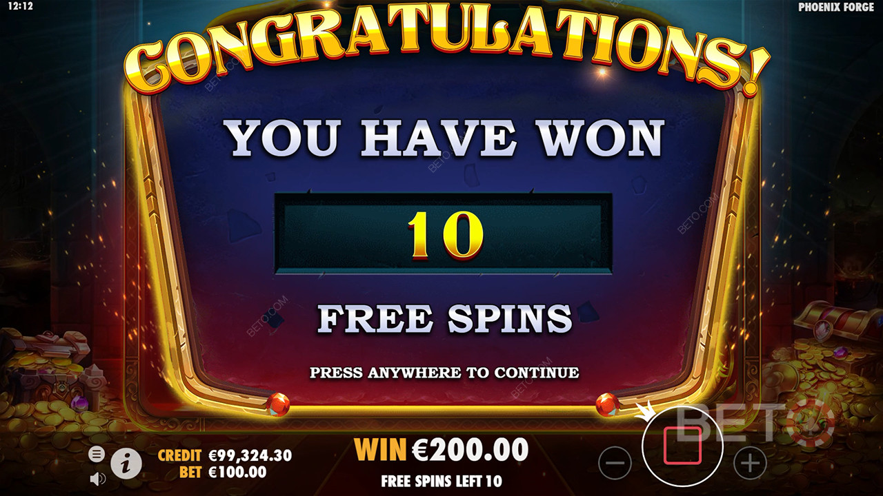Menangkan 5,000x taruhan Anda di Slot Video Phoenix Forge!