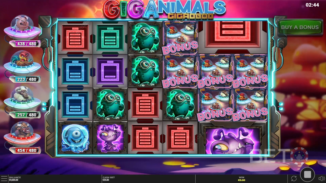 Ulasan Giganimals Gigablox oleh BETO Slots