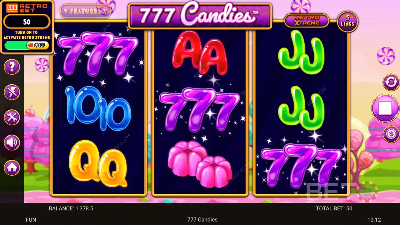 Ulasan 777 Candies oleh BETO Slots