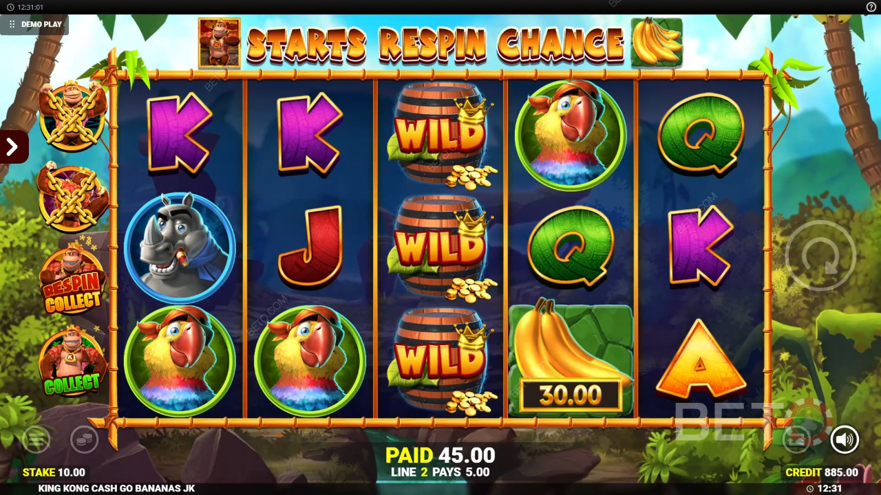 Fitur Bonus Dijelaskan di King Kong Cash Go Bananas oleh Blueprint