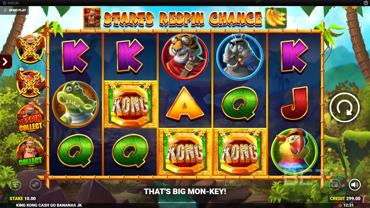 Ulasan King Kong Cash Go Bananas oleh BETO Slots