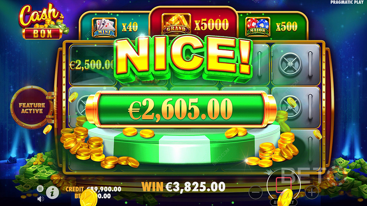 Menangkan 5,000x taruhan Anda di Slot Online Cash Box!