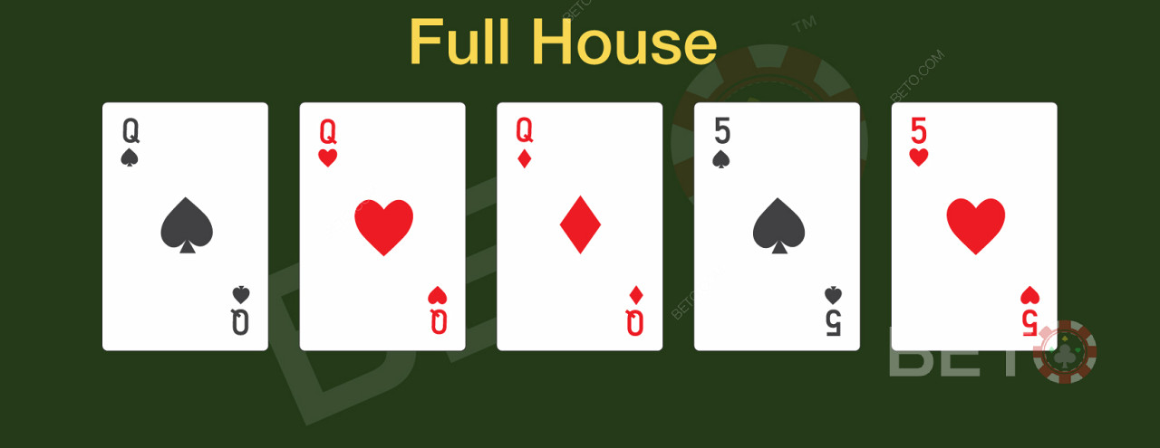 Rumah penuh adalah tangan poker yang bagus di poker online