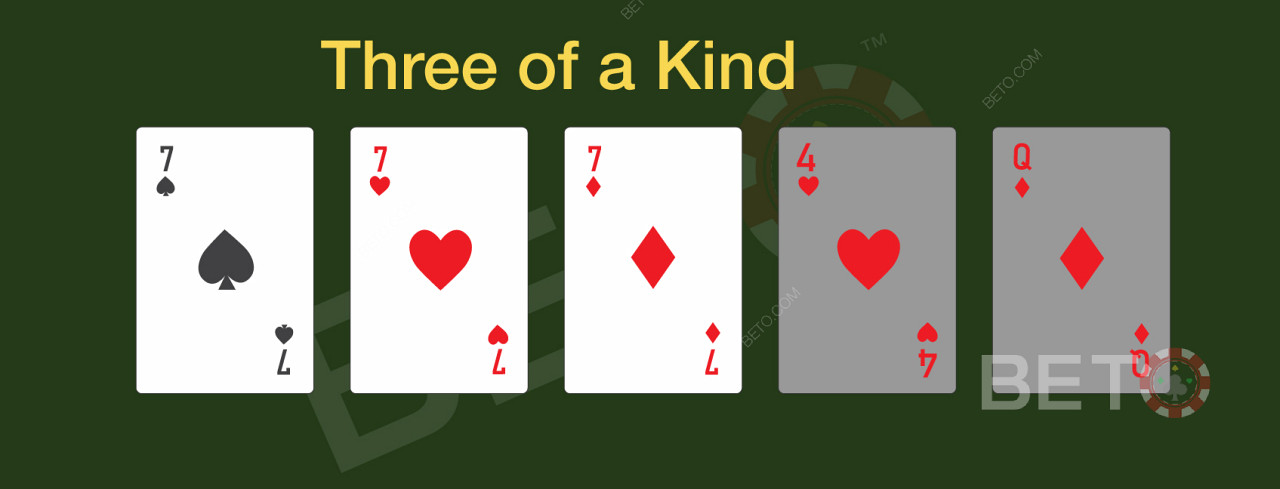Tiga jenis dalam poker online