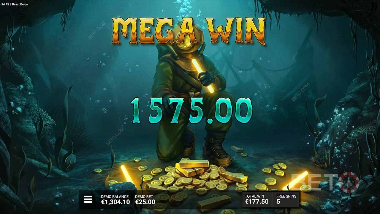 Menangkan 10,000x taruhan Anda di Slot Video Beast Below!