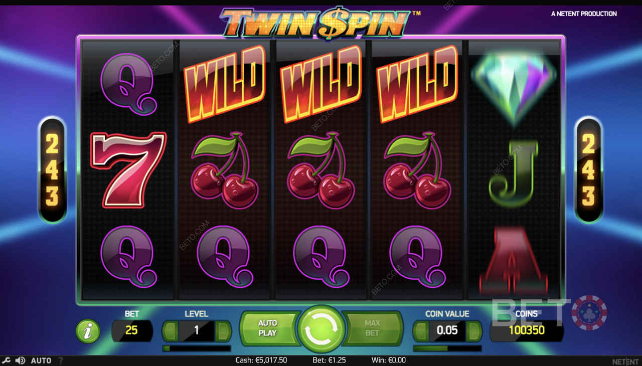 Kombinasi Tiga Jenis di Twin Spin