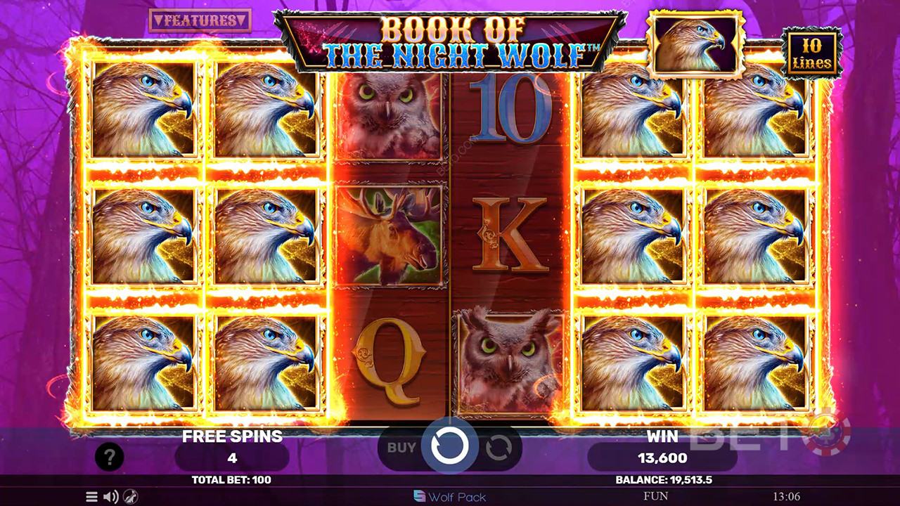 Ulasan Book of the Night Wolf oleh BETO Slots