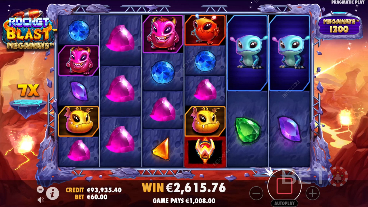 Fitur Bonus Dijelaskan di Rocket Blast Megaways oleh Pragmatic Play