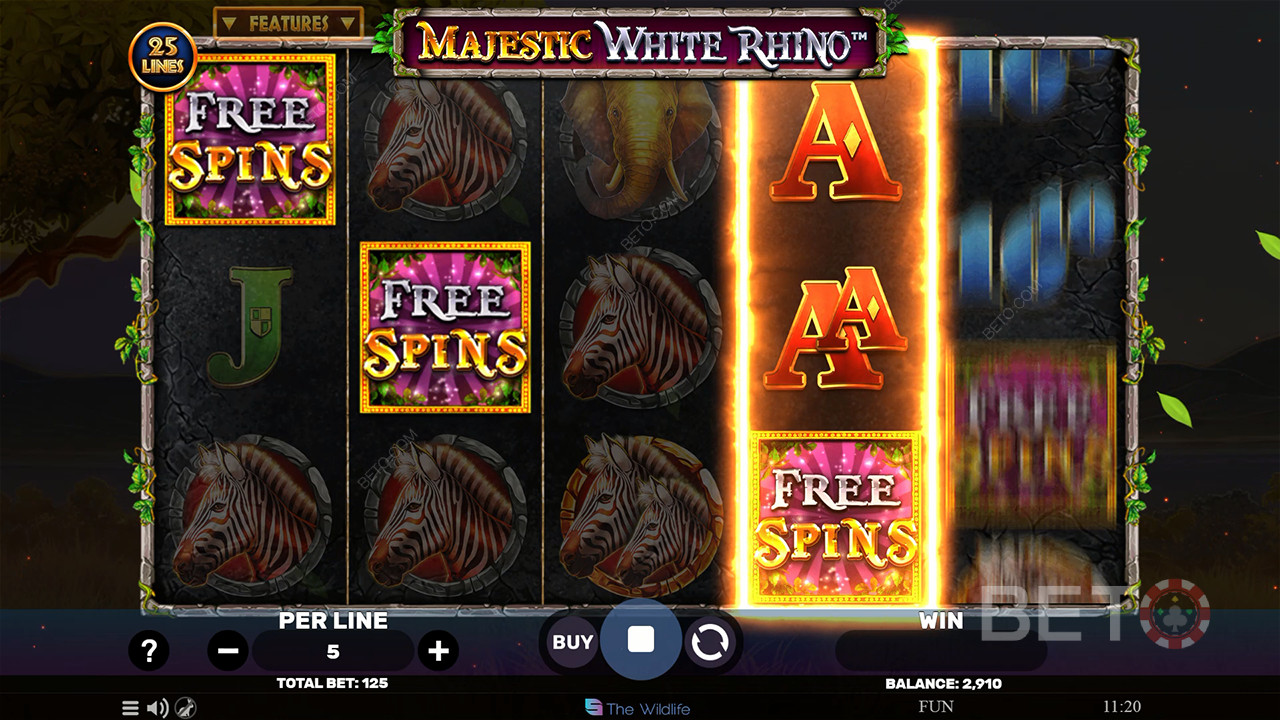 Ulasan Badak Putih yang Megah oleh BETO Slots