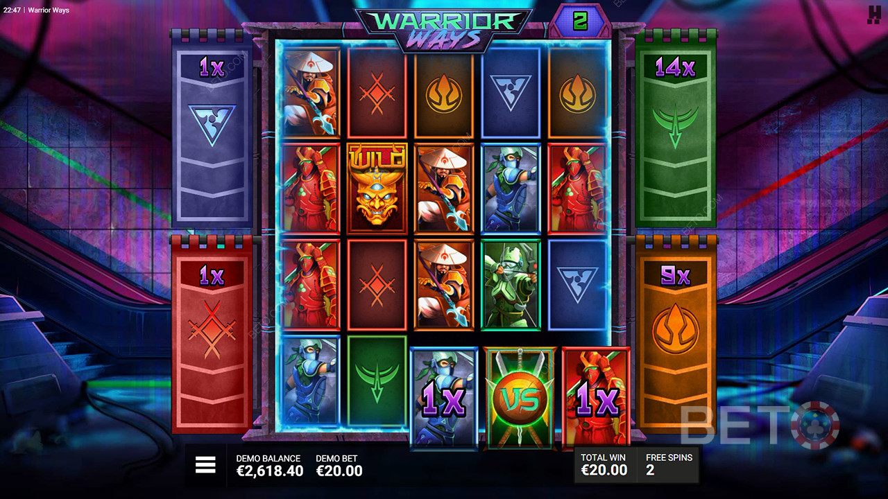Ulasan Warrior Ways oleh BETO Slots