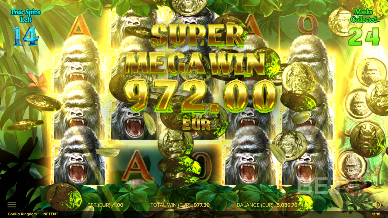 Mendaratkan Kemenangan Super Besar di slot online Gorilla Kingdom