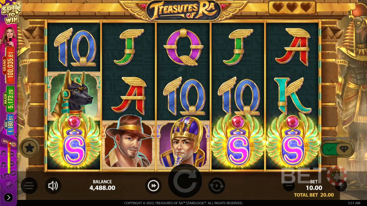 Harta Karun Ra Ulasan oleh BETO Slots