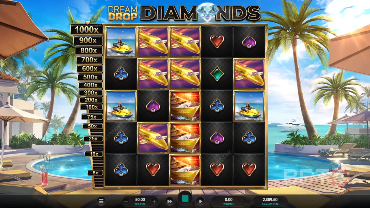 Ulasan Dream Drop Diamonds oleh BETO Slots
