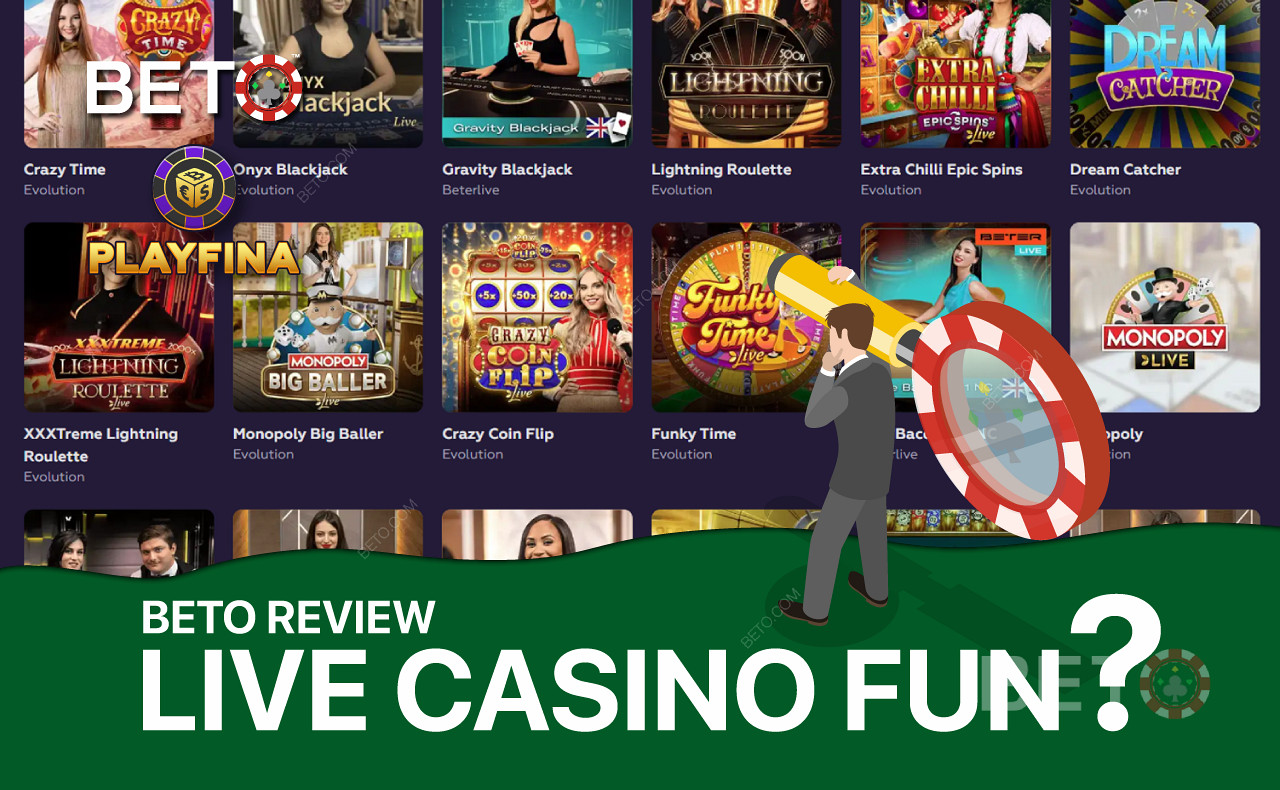 Playfina Live Casino menawarkan berbagai pilihan permainan dealer yang populer.