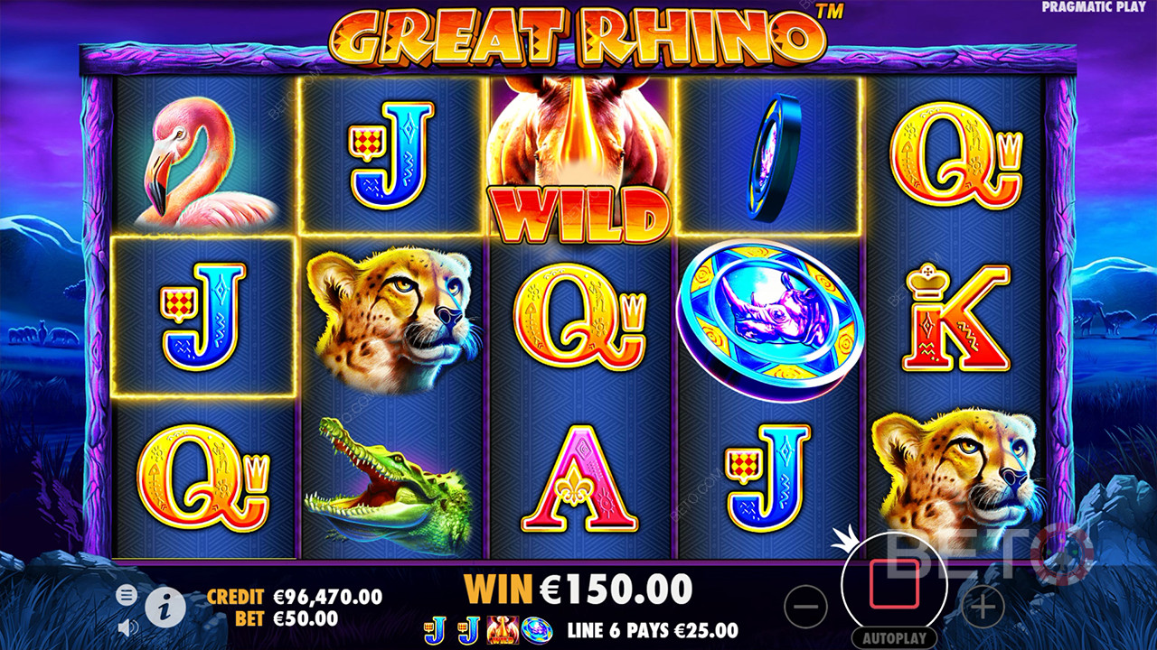 Fitur Bonus Dijelaskan di Great Rhino oleh Pragmatic Play