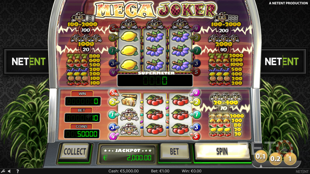 Menangkan 2,000x taruhan Anda di Slot Online Mega Joker!