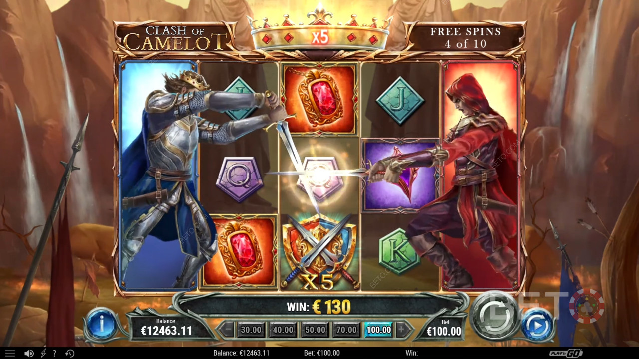 Ulasan Clash of Camelot oleh BETO Slots