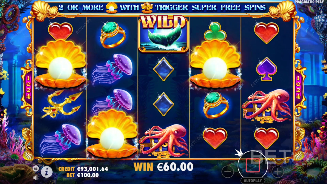 Ulasan Queen of Atlantis oleh BETO Slots