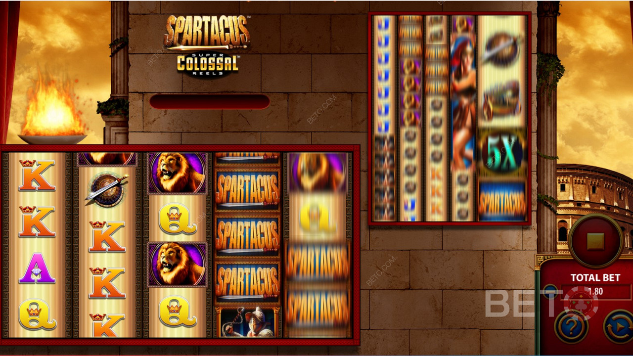 Slot Video Spartacus Super Colossal Reels