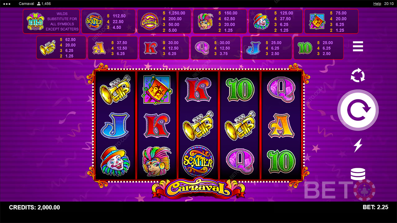 Ulasan Carnaval oleh BETO Slots