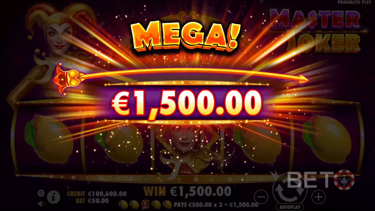 Menangkan 10,000x taruhan Anda di Mesin Slot Master Joker!