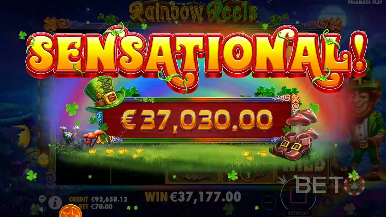 Menangkan 5,000x taruhan Anda di Slot Online Rainbow Reels!