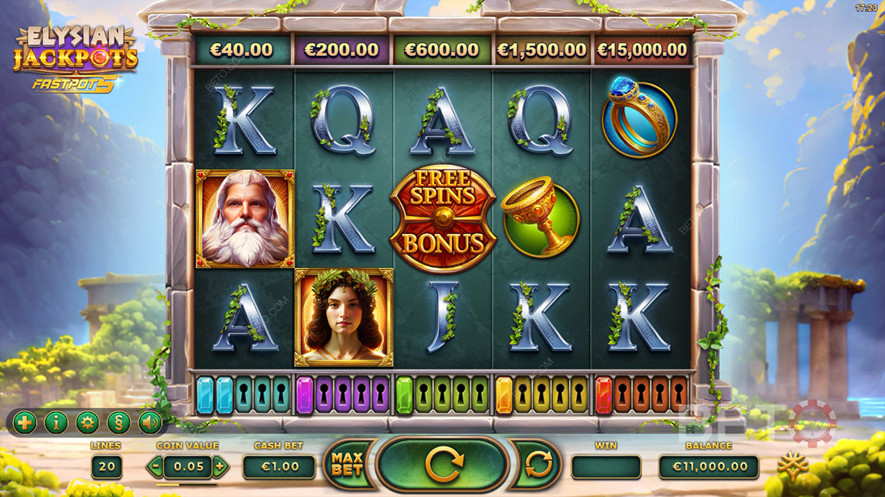 Elysian Jackpots Main Gratis