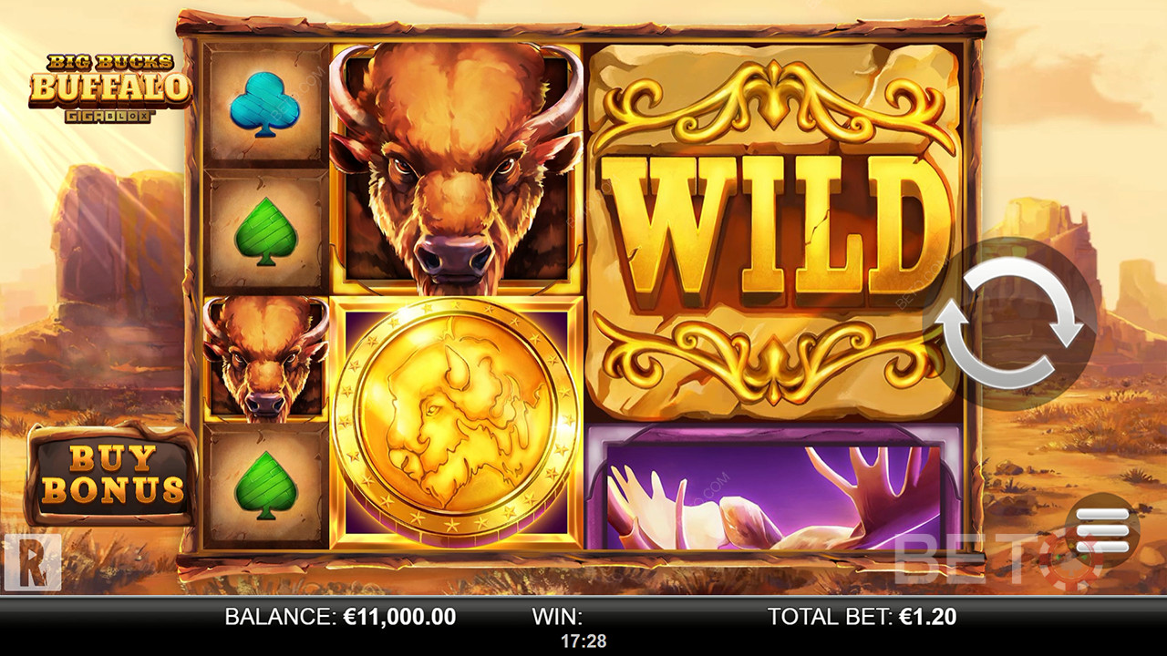 Ulasan Big Bucks Buffalo Gigablox oleh BETO Slots