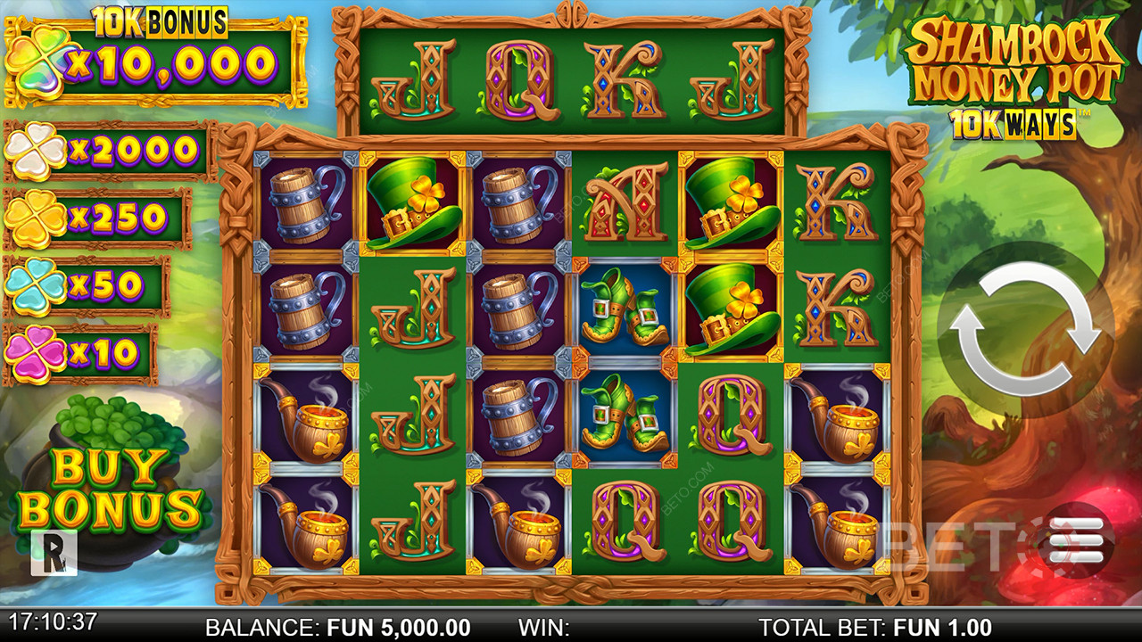 Ulasan Cara Shamrock Money Pot 10K oleh BETO Slots