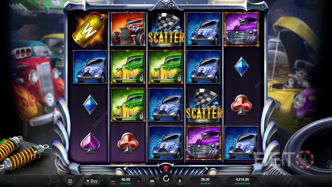 Ulasan Pembalap Hot Rod oleh BETO Slots
