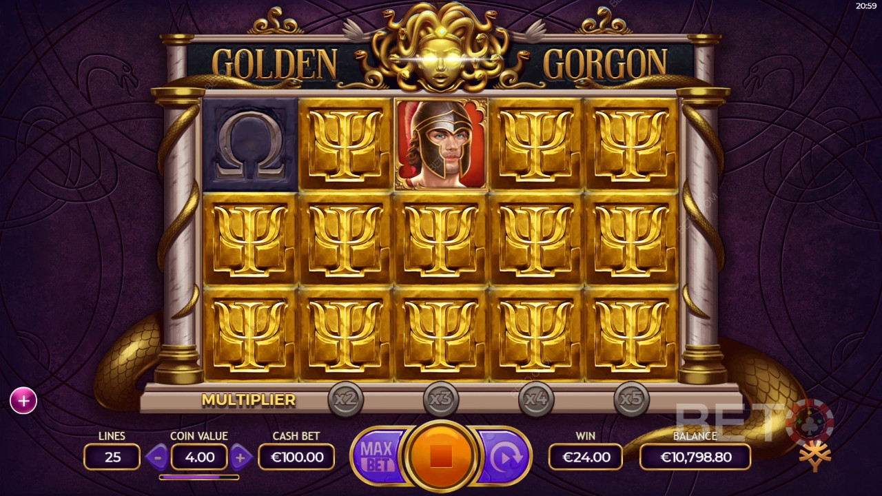 Ulasan Golden Gorgon oleh BETO Slots