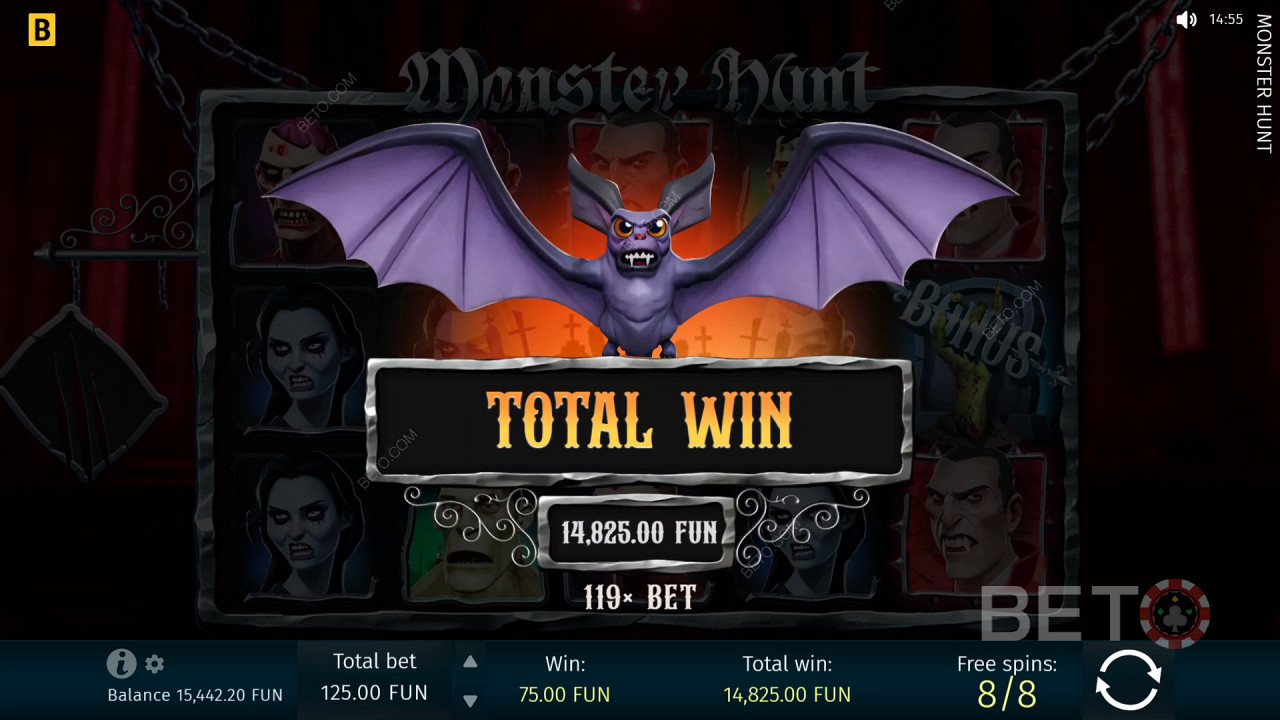 Menangkan 1,299x taruhan Anda di Slot Online Monster Hunt!