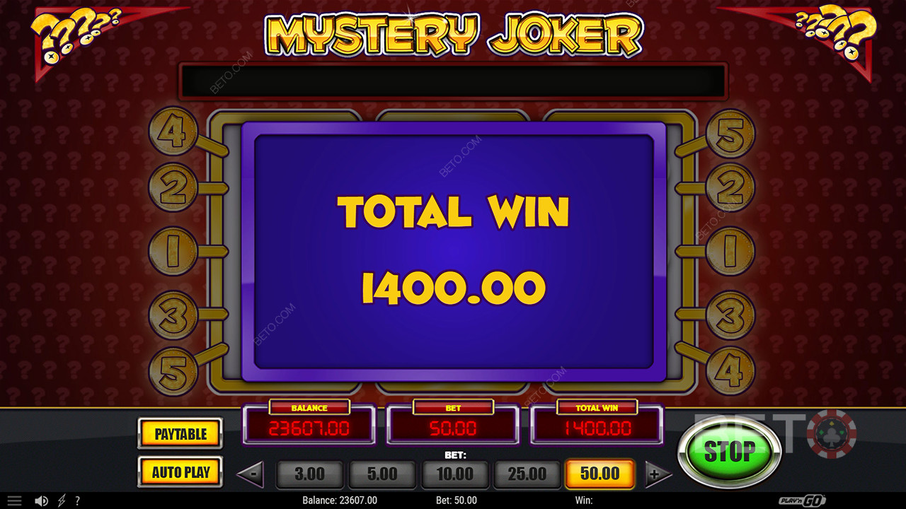 Menangkan 6,020x taruhan Anda di Slot Video Mystery Joker!