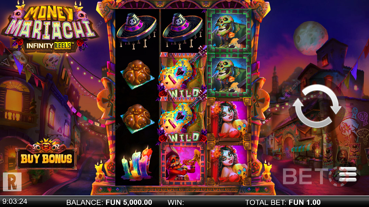 Money Mariachi Infinity Reels Main Gratis